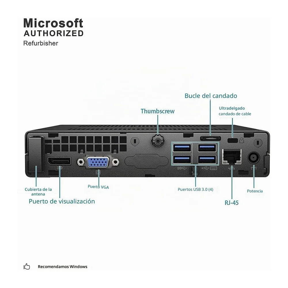 HP EliteDesk 800 G2 Mini PC de Escritorio — 4