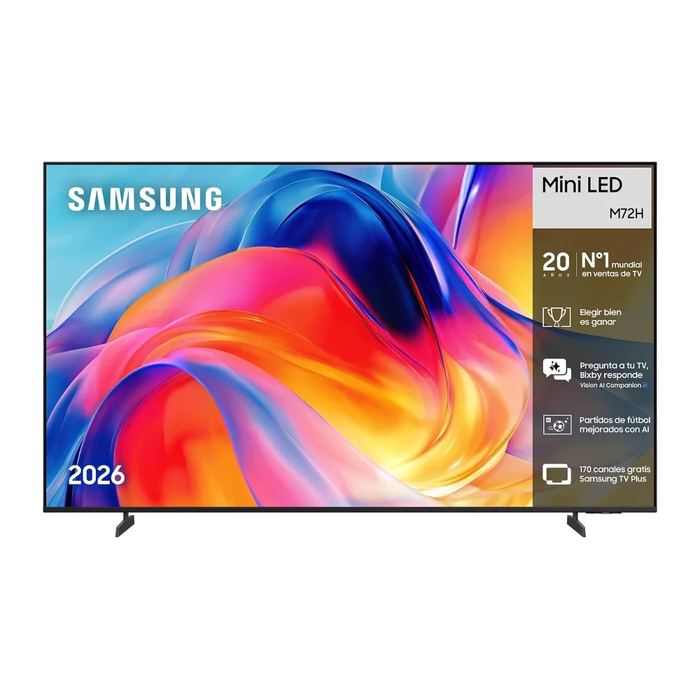 Samsung TV Mini LED M72H 50" 4K Smart TV con IA [Clase de eficiencia energética F]