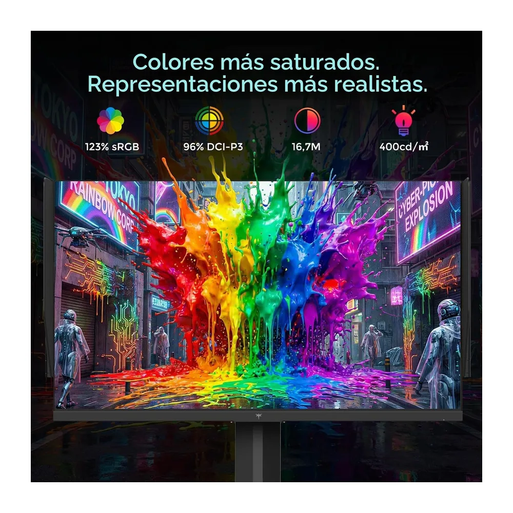 KTC Monitor Gaming 27 Pulgadas, 275Hz 240Hz, QHD Monitor, Fast IPS, 1ms, 2K 2560 x 1440P, Freesync & G-Sync, — 6