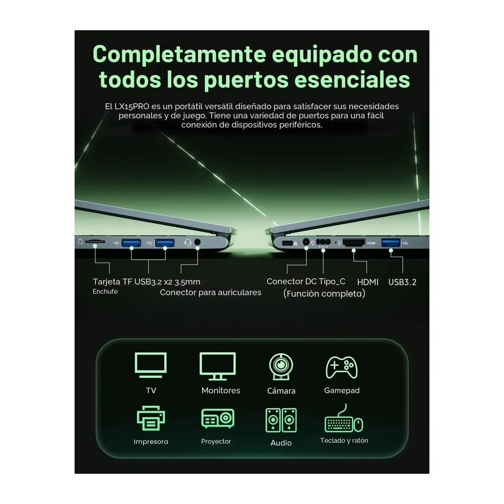 Portátil AMD Ryzen 7 5700U 15,6 Pulgadas 16GB DDR4 512GB NVMe SSD — 4