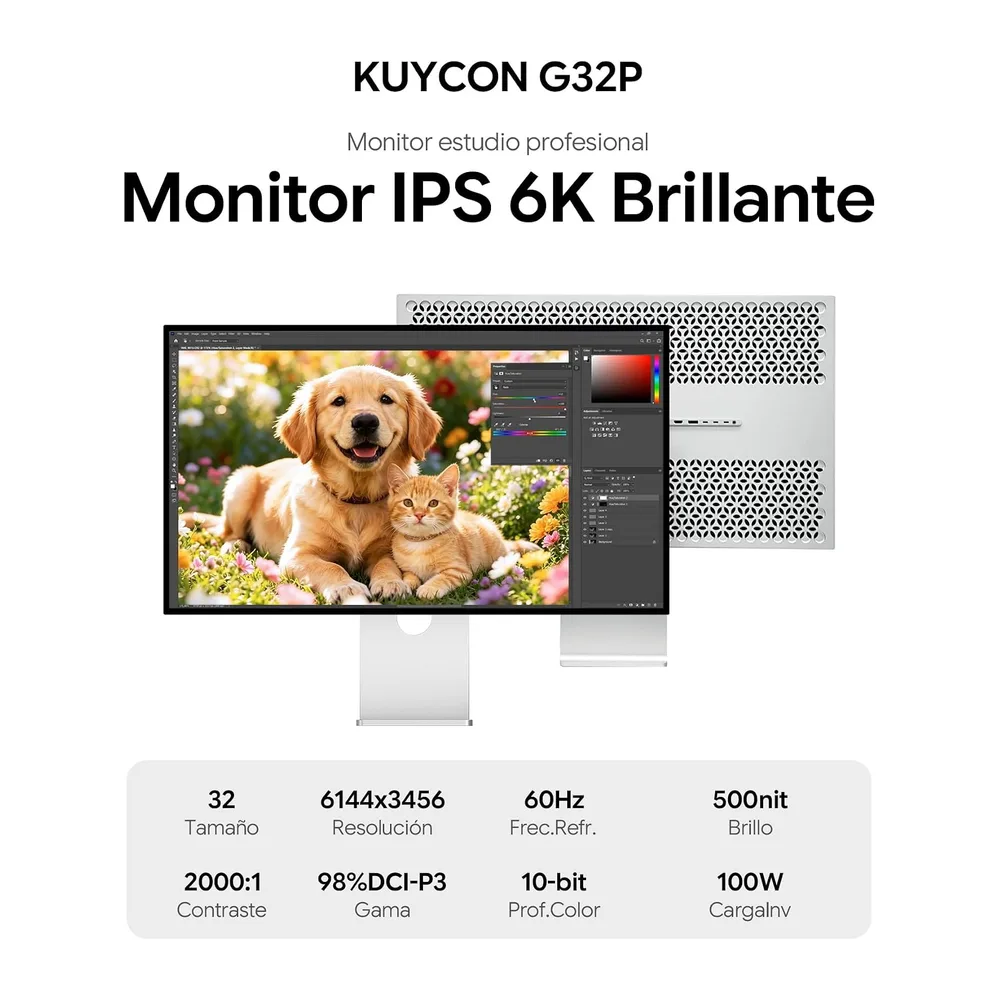 G32P 6K 31.5'' Monitor, 6144x3456 Honeycomb sin Soporte [Clase de eficiencia energética F] — 2