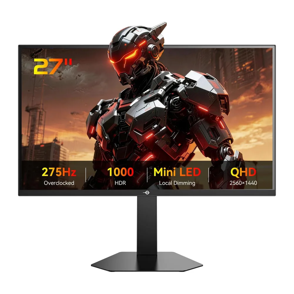 TITAN ARMY Monitor Gaming 27 Pulgadas, 275Hz 240Hz, QHD Monitor, Fast IPS, 1ms, 2K 2560 x 1440P, Mini
