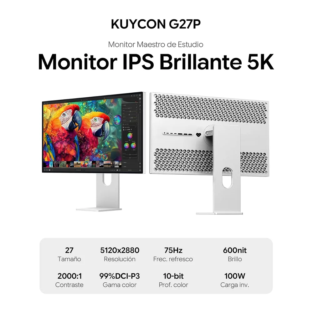 G27P Monitor 27 Pulgadas 5K 5120x2880 Honeycomb con Soporte — 2
