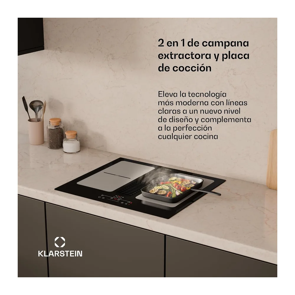 Klarstein Full House Vitrocerámica con Extractor — 2