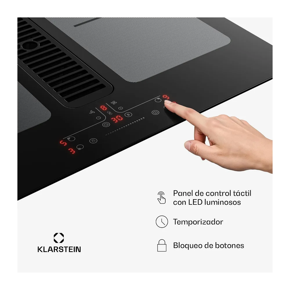 Klarstein Full House Vitrocerámica con Extractor — 5