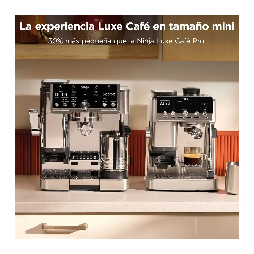 Ninja Luxe Café Mini Cafetera 2 en 1 para café de filtro y espresso con espumador automático de leche — 3