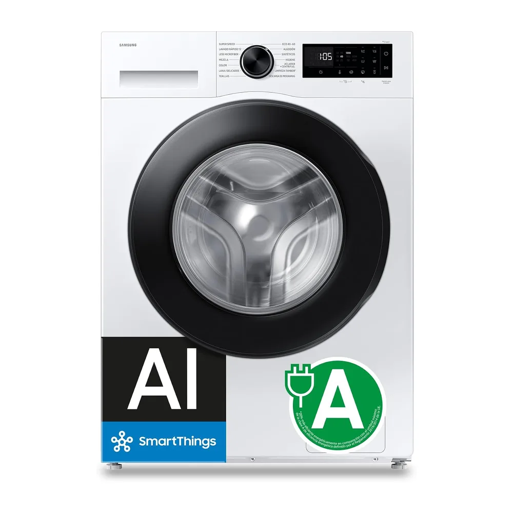 Samsung Lavadora Fondo Reducido 8Kg Clase A WW80FG5L32AEEC [Clase de eficiencia energética A]