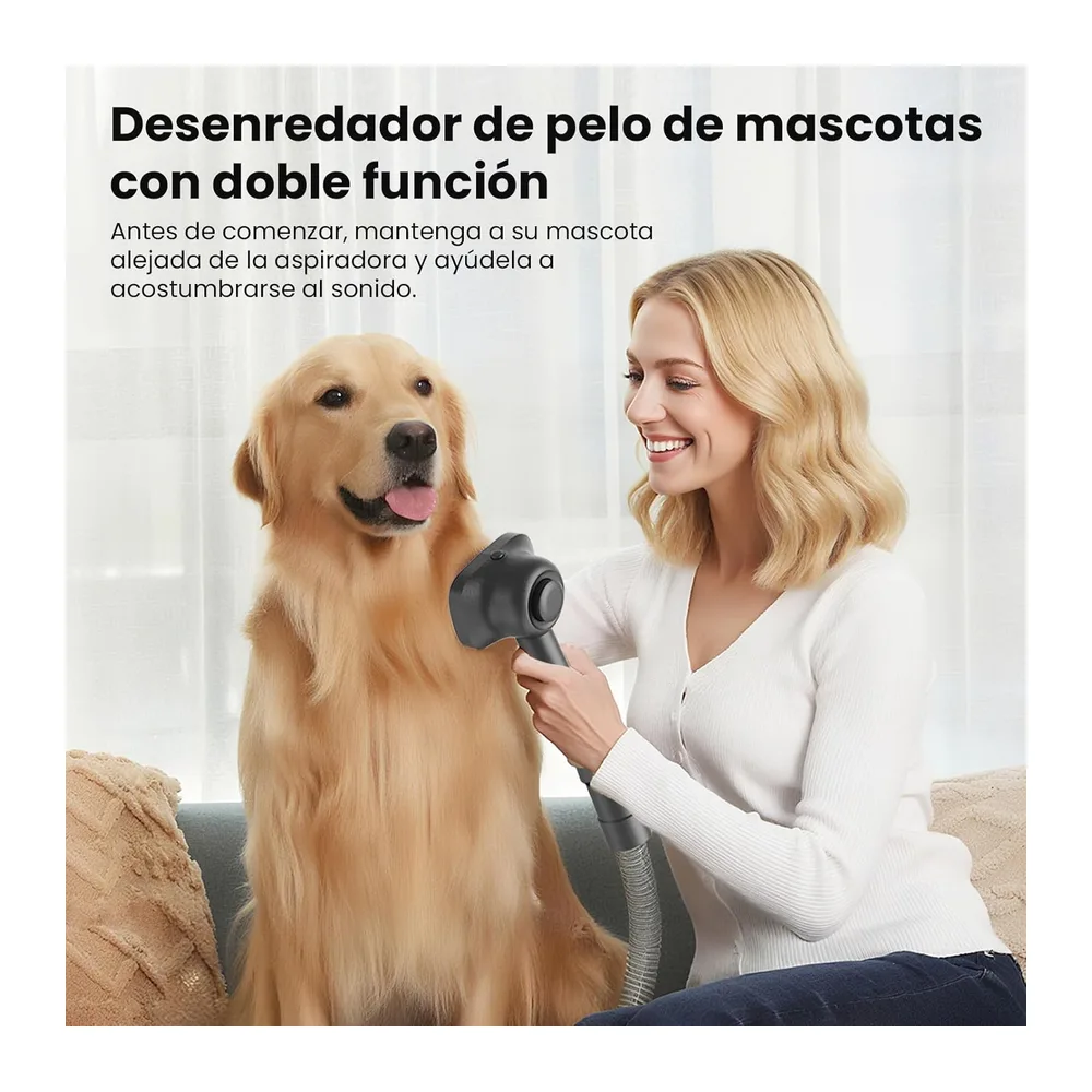 Aspiradora Sin Cable 58000Pa/600W/75Min, Escoba Aspiradora sin Cable con Brazo Flexible, Manguera de 1m, — 4