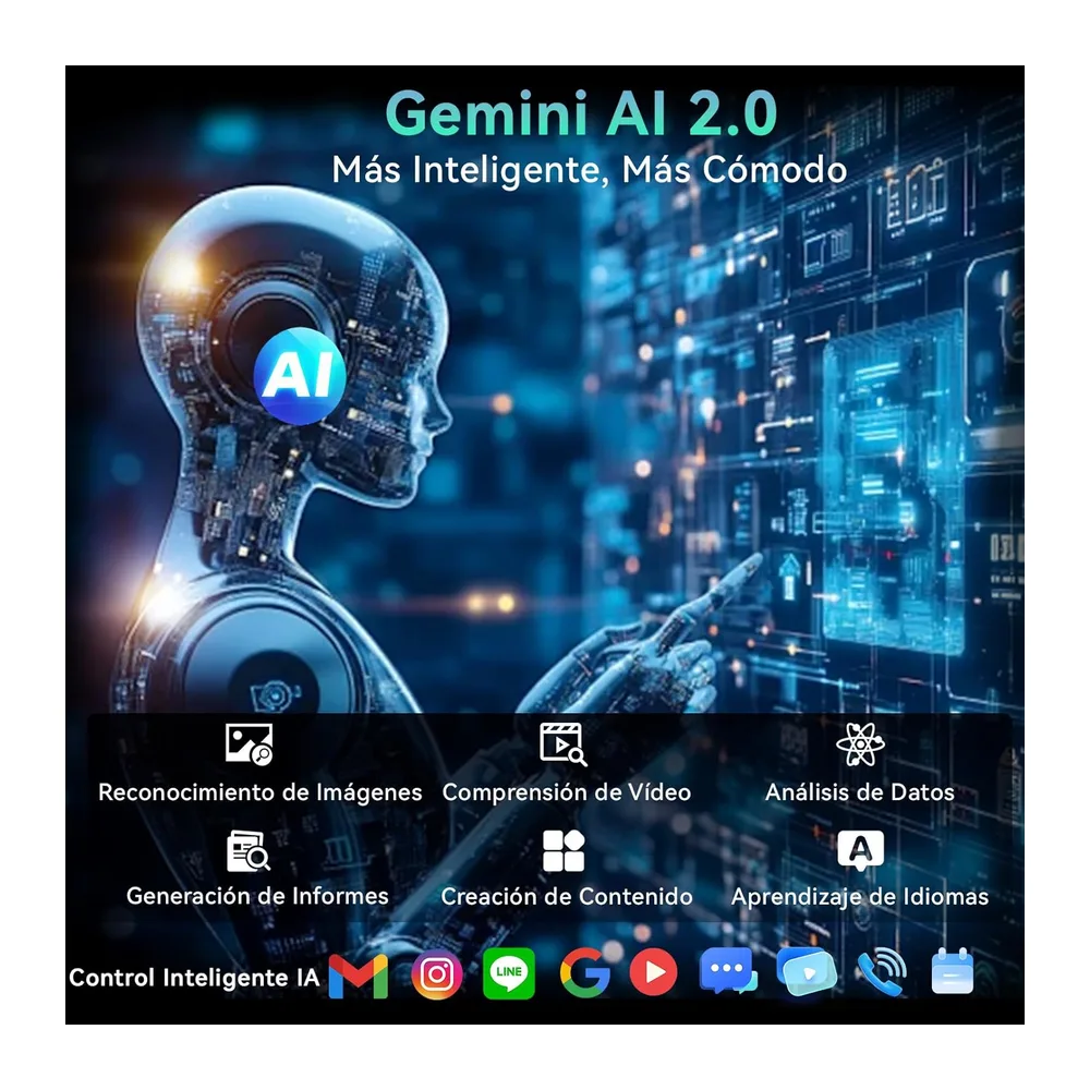 Tableta 11 Pulgadas en Gemini AI, Tableta Android 16 en Funda, Teclado & Ratón, Octa-Core, 32 GB RAM + 256 GB — 2