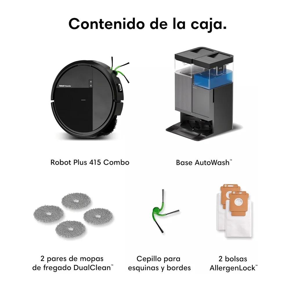 iRobot Roomba Plus 415 Combo y Base AutoWash multifunción — 3