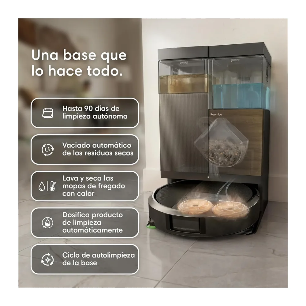 iRobot Roomba Plus 576 Combo y Base AutoWash multifunción — 3