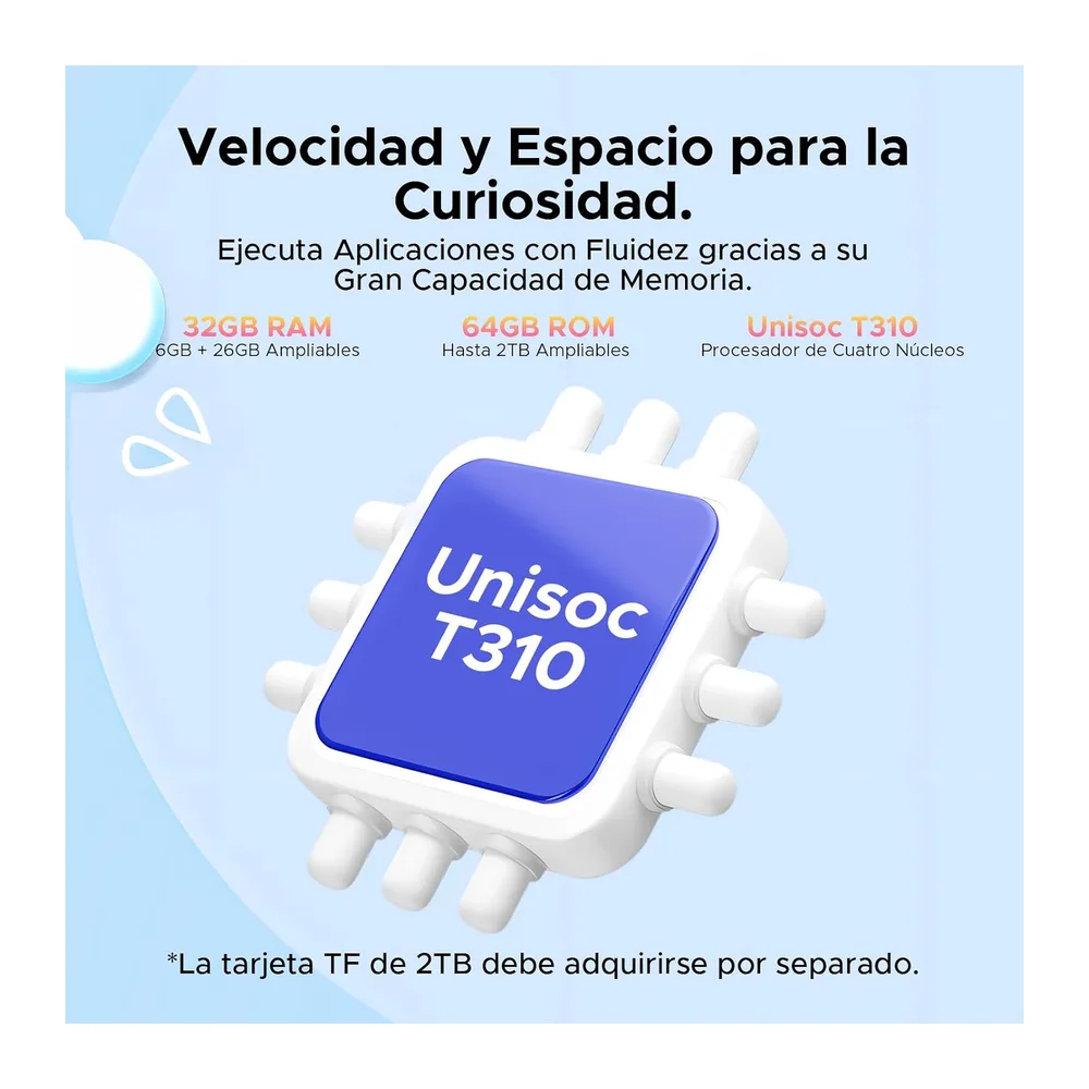 P10 Kid Tablet 10 Pulgada, Tablet Android 16, Gemini AI, 90Hz, 32GB RAM+64GB ROM, 7000mAH, 5G WiFi, Face ID, — 4