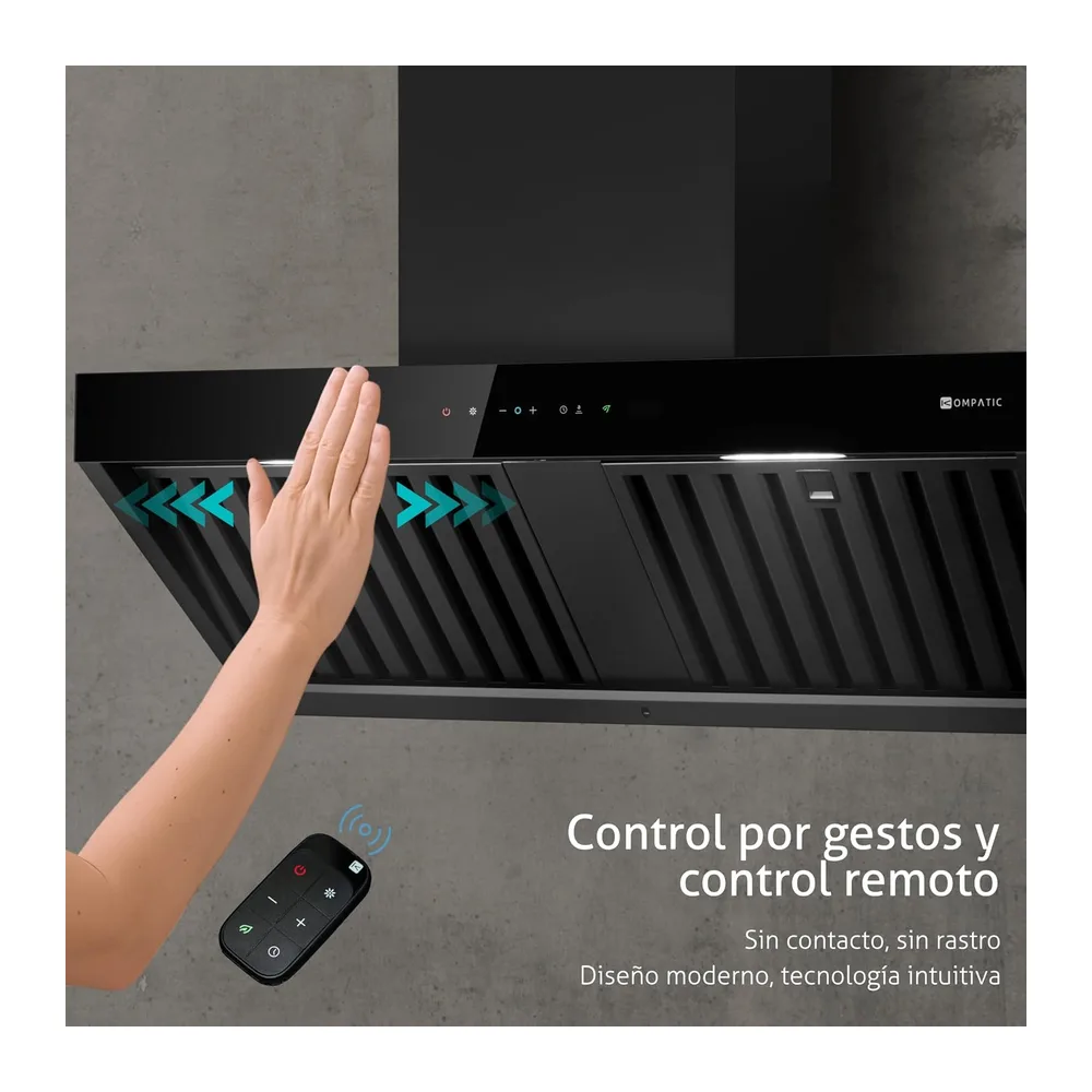Campana extractora mural Kompatic Kori 90 KPKR90WB — 3