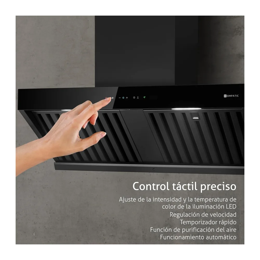 Campana extractora mural Kompatic Kori 90 KPKR90WB — 4