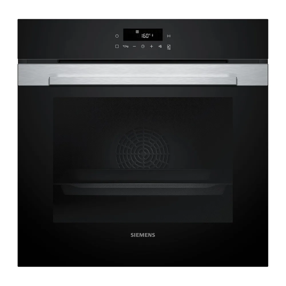 Siemens, Horno iQ300, Autolimpieza pirolítica, airFry, negro, HB372AES3 [Clase de eficiencia energética A+]