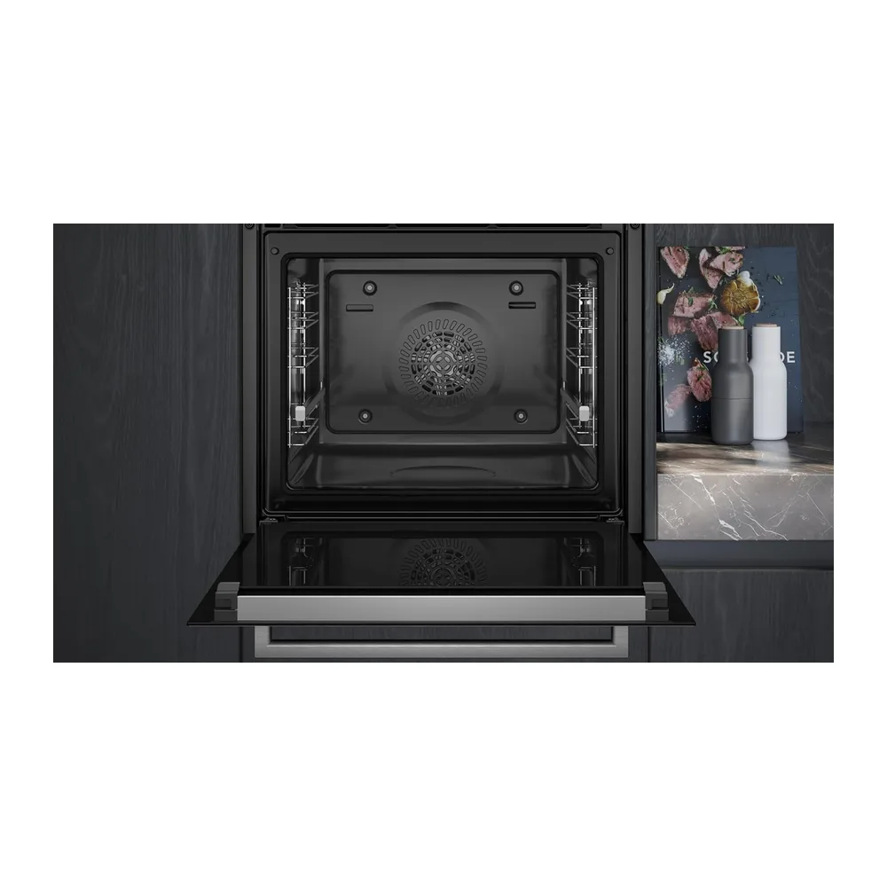 Siemens, Horno iQ300, Autolimpieza pirolítica, airFry, negro, HB372AES3 [Clase de eficiencia energética A+] — 6