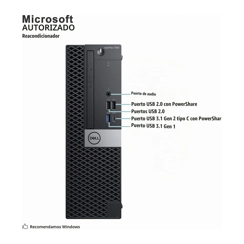 Dell Optiplex 7060 SFF Ordenador de sobremesa — 4
