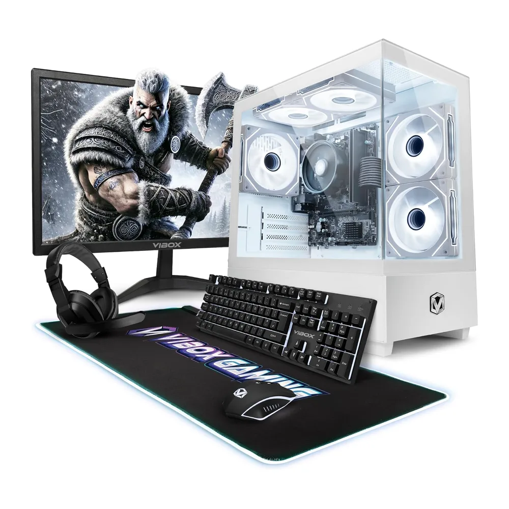 Vibox VI-216 PC Gaming Completo • Monitor 22" • AMD Ryzen 3 3200G 4 Cores • Radeon Vega 8 • 8GB RAM • 480GB