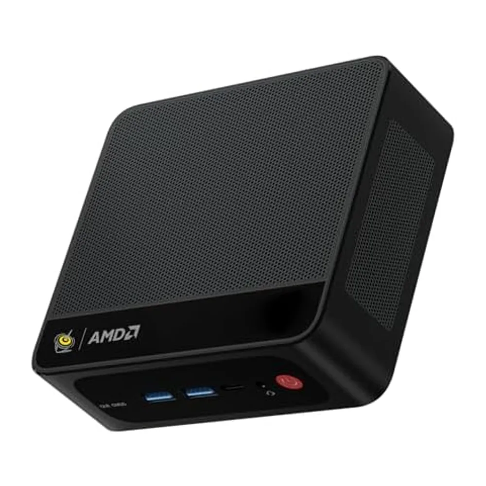 Beelink Mini PC SER5 Pro, Ryzen 5 5625U (hasta 4,3 GHz), 16GB RAM DDR4, SSD NVMe 480GB, Salida para Tres — 4