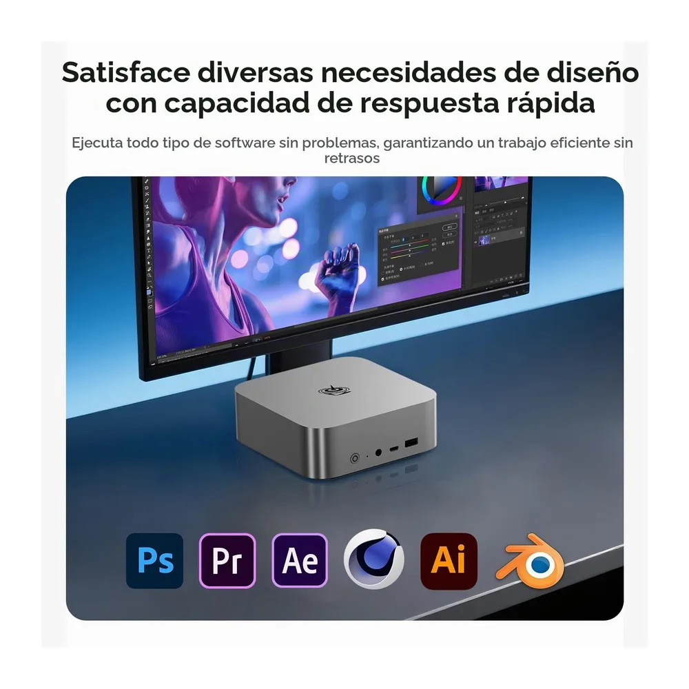 Beelink SER9 MAX Mini PC, AMD Ryzen 7 260, 64 GB DDR5+1 TB PCIe4.0 SSD — 5