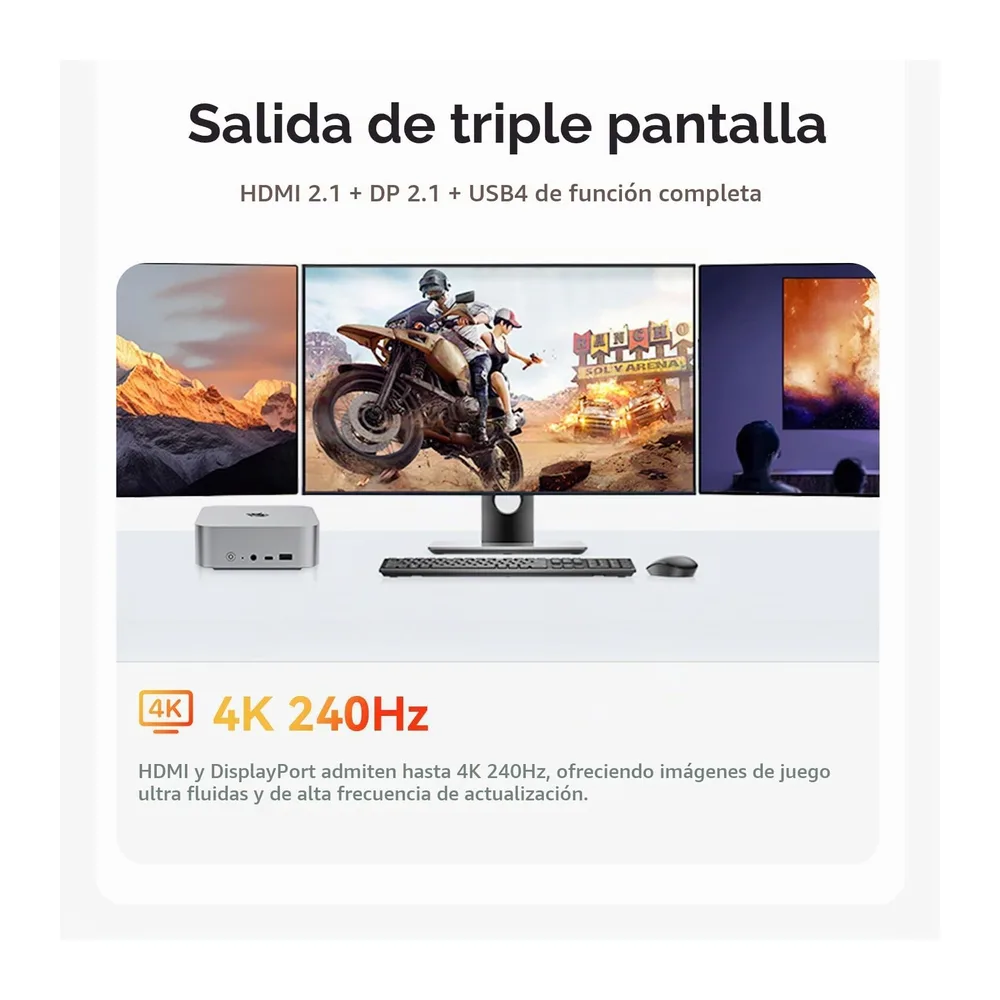 Beelink SER9 MAX Mini PC, AMD Ryzen 7 260, 64 GB DDR5+1 TB PCIe4.0 SSD — 6