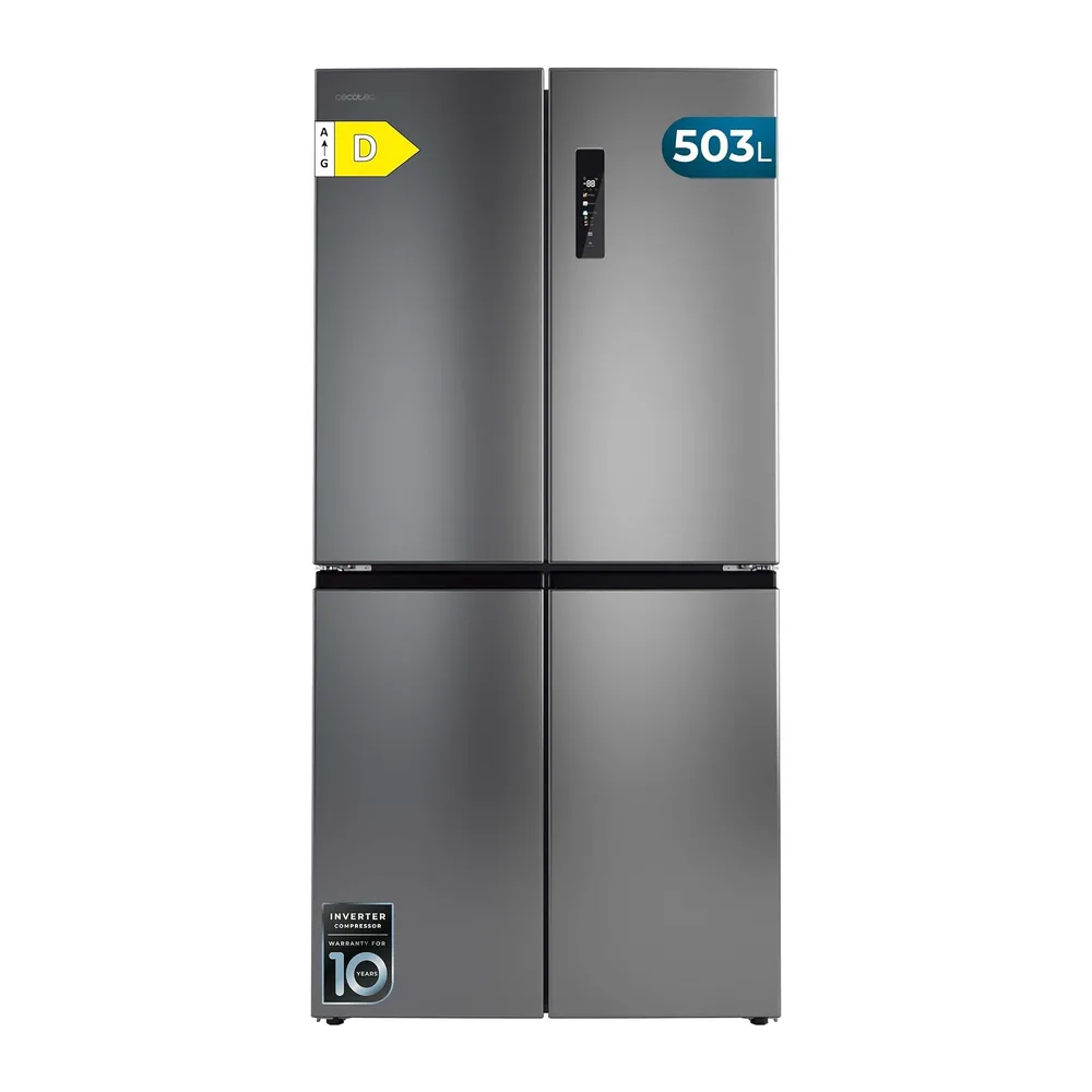 Cecotec Frigorífico Americano 4 Puertas Bolero CoolMarket 4D 503 Inox D