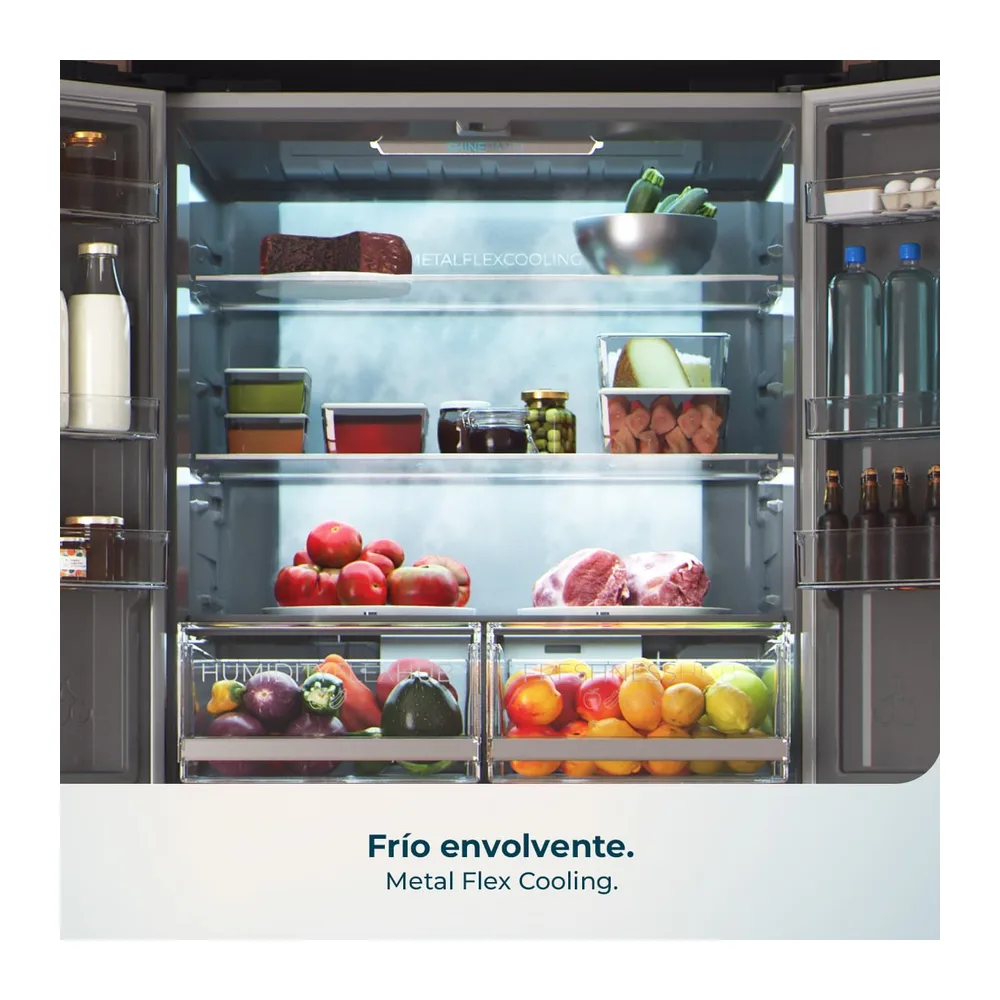 Cecotec Frigorífico Americano 4 Puertas Bolero CoolMarket 4D 503 Inox D — 4