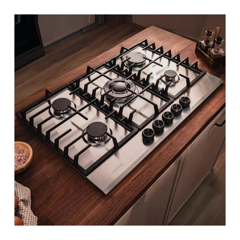 Cecotec Placa de Gas 5 Fuegos Bolero Squad GN 5200F Inox. 11kW — 4