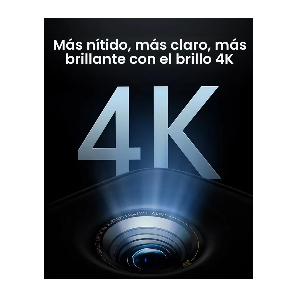 JMGO N1S 4K Proyector Portatil, Triple Laser, 1700 ISO Lumens, Google TV — 2