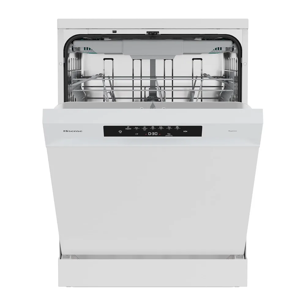Hisense HS643B90W - Lavavajillas Clase B, 15 Servicios, Fondo 60cm, Secado Extra, Programa Automático,