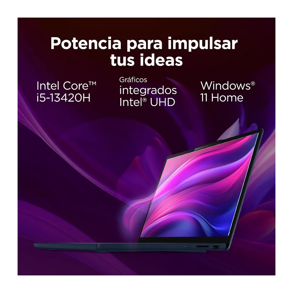 Lenovo IdeaPad Slim 3 Gen 10 – Ordenador Portátil 15.3" WUXGA (Intel Core i5-13420H, 16 GB RAM, 512 GB SSD, — 6