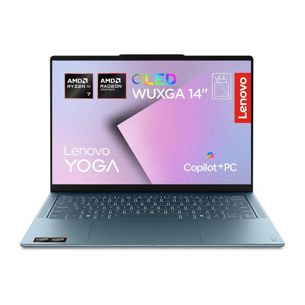 Lenovo Yoga Slim 7 Gen 11 – Ordenador Portátil IA 14'' OLED (AMD Ryzen AI 7 445, 32GB RAM, 1TB SSD, USB-C,