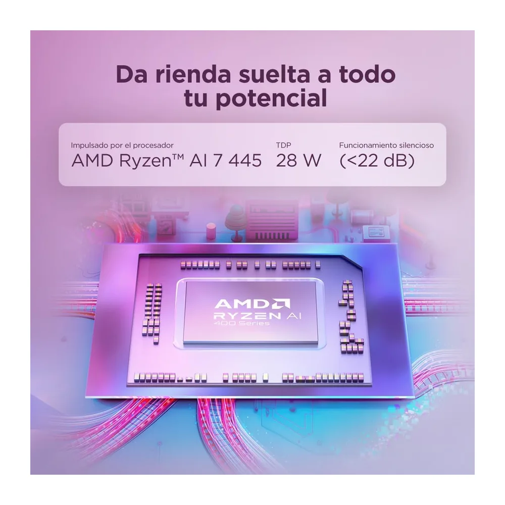 Lenovo Yoga Slim 7 Gen 11 – Ordenador Portátil IA 14'' OLED (AMD Ryzen AI 7 445, 32GB RAM, 1TB SSD, USB-C, — 6