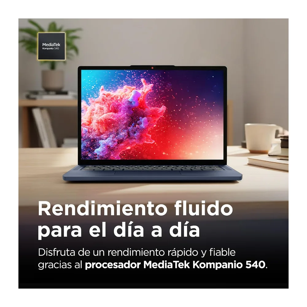 Lenovo Chromebook Gen 11 - Ordenador Portátil 14" WUXGA (MediaTek Kompanio 540, 8 GB RAM, 128 GB UFS 2.2, — 6