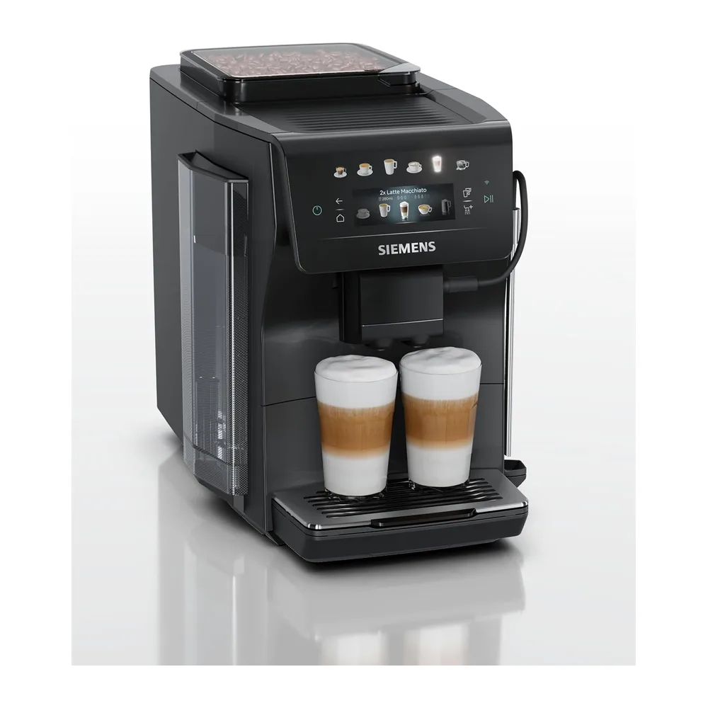 SIEMENS, Cafetera superautomática EQ600 iAroma Negro, TP601E09
