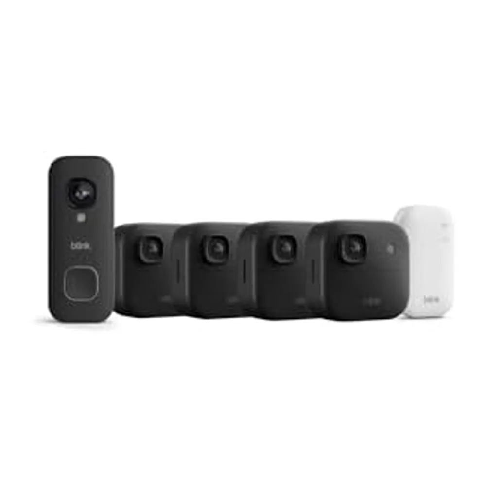 Cámara exterior 2K+ Blink + Blink Videotimbre cableado 2K+ (últ. generación)— módulo de sincronización básico