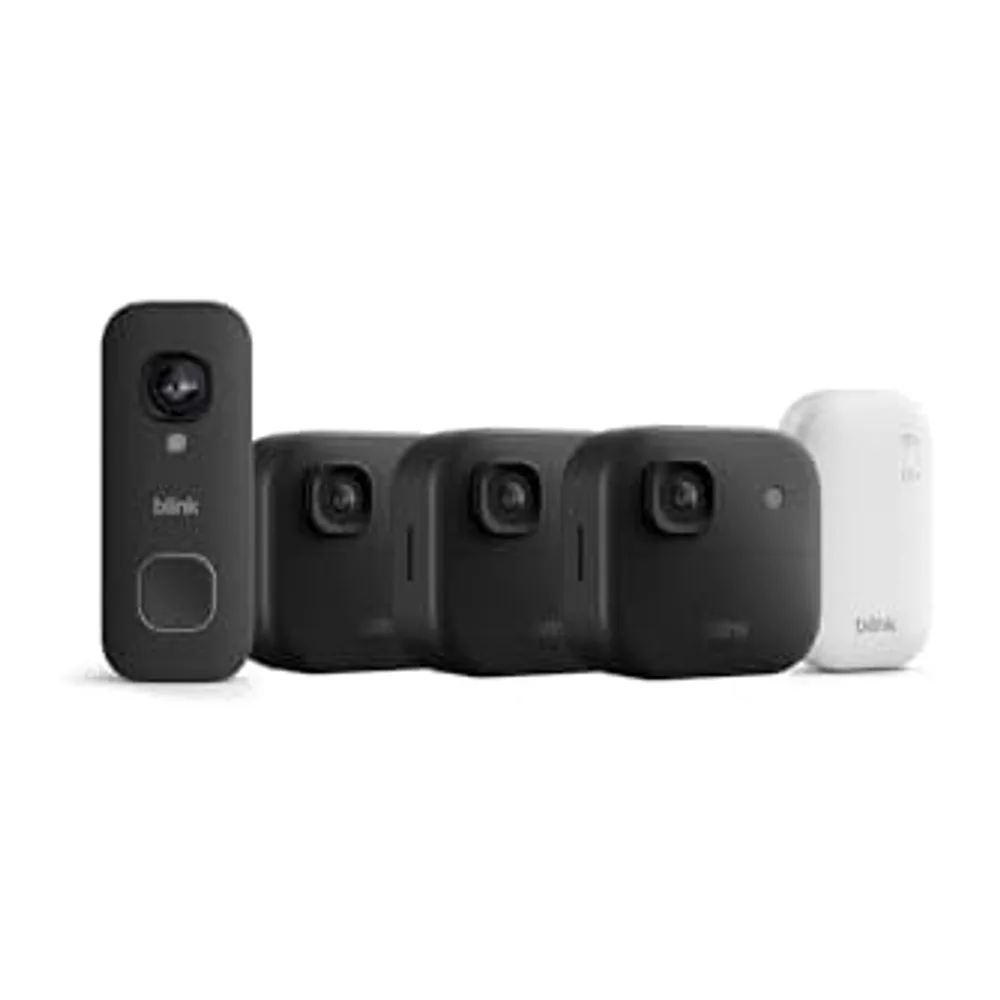 Cámara exterior 2K+ Blink + Blink Videotimbre cableado 2K+ (últ. generación)— módulo de sincronización básico