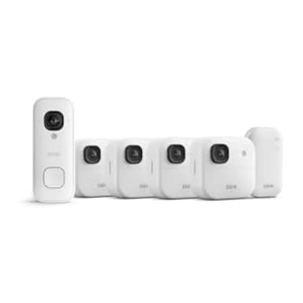 Cámara exterior 2K+ Blink + Blink Videotimbre cableado 2K+ (últ. generación)— módulo de sincronización básico