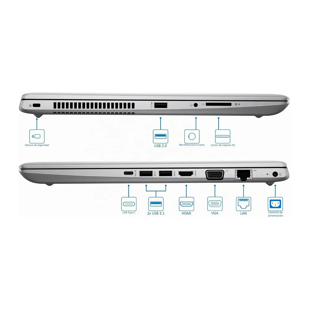HP ProBook 450 G5 - Ordenador portátil profesional, 15,6 pulgadas (1920 x 1080), Intel Core i5-7200U, 8 GB de — 5