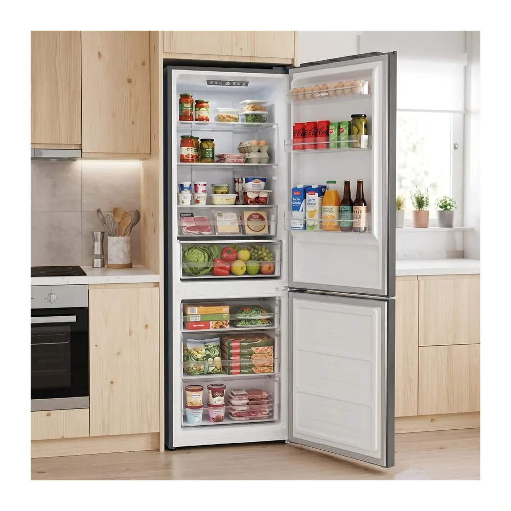 Corberó - Frigorífico Combi | CCH185206NFX | 400 L | 186,5 cm | No Frost | Display Interior | Modo Eco | — 3