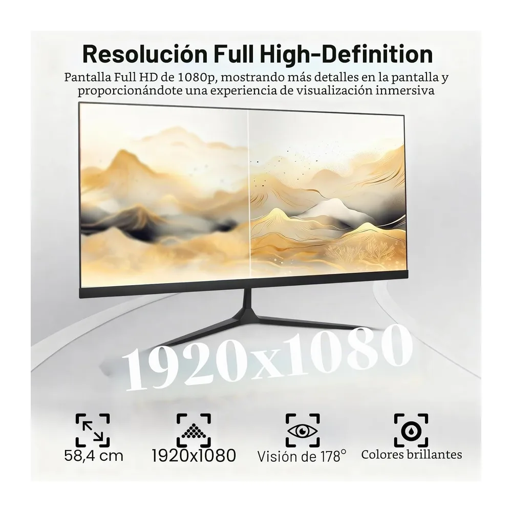 23,8 Pulgadas Ordenador Todo-en-Uno Pantalla táctil Procesador de núcleo Core i7 4 con pc Todo en uno 16GB de — 6