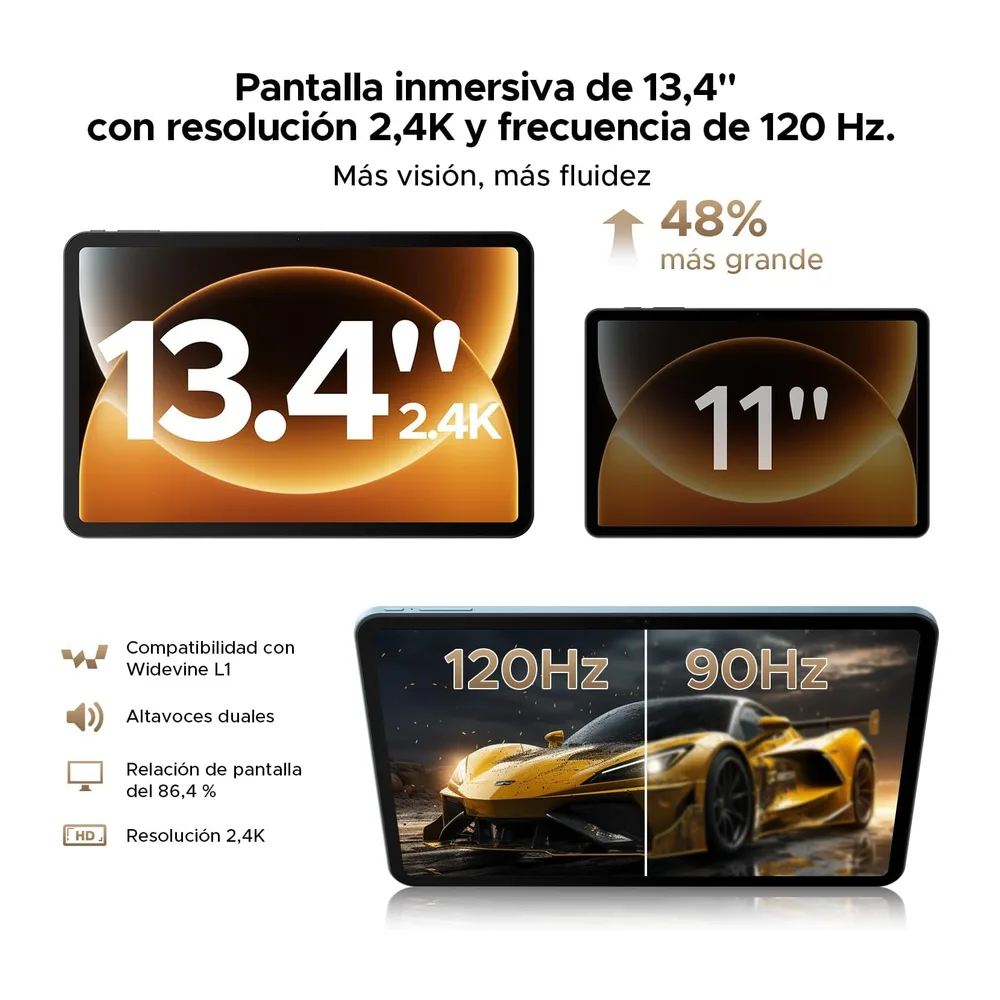 P13 Pro Tablet 13.4 Pulgadas 120Hz Android 16 — 4