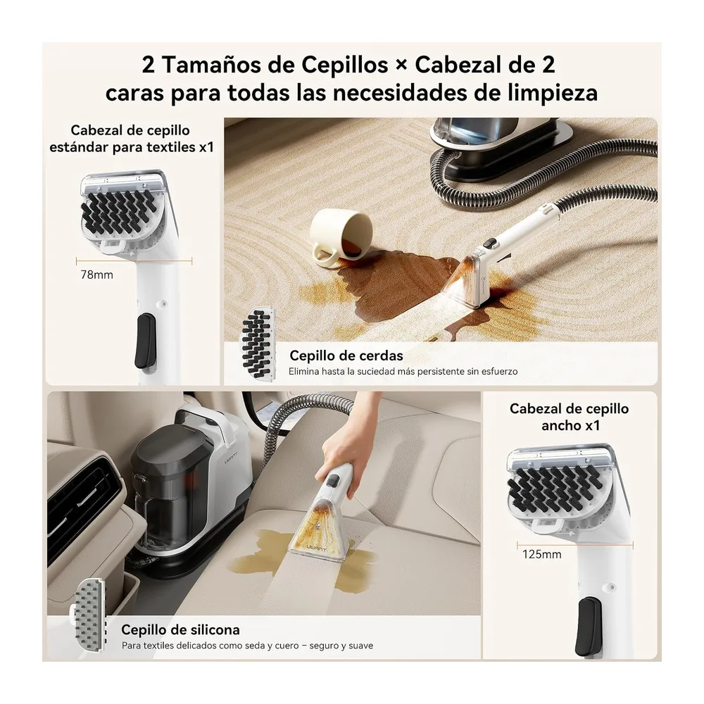 Uwant Y100S Limpiador Tapicerias Vapor 3en1 — 5