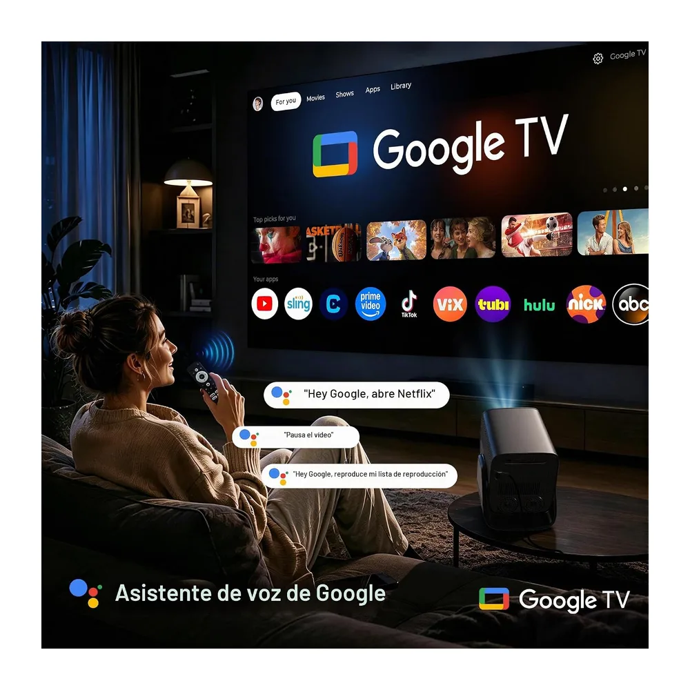 GTV Proyector Portátil 2000 ANSI Full HD Nativo — 2