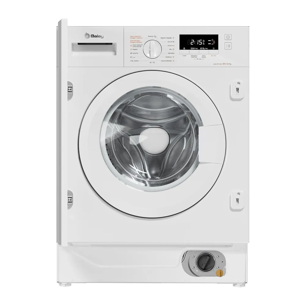 Balay, Lavadora-secadora, 8/5 kg, Silenciosa, Programa Rápido, 3TW885B [Clase de eficiencia energética E]