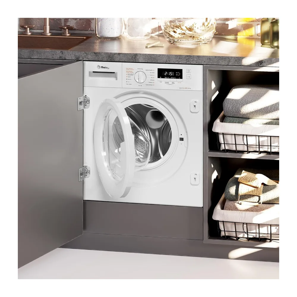 Balay, Lavadora-secadora, 8/5 kg, Silenciosa, Programa Rápido, 3TW885B [Clase de eficiencia energética E] — 3
