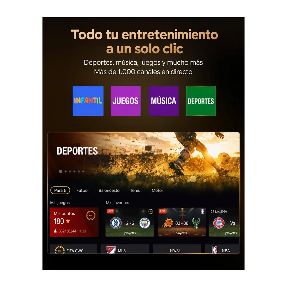 Proyector 4K | 2500 ANSI Ultra Brillante | VIDAA OS Rápido y Fluido | Dolby Audio 56W | Proyector Exterior — 5