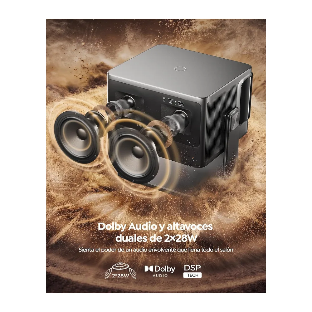 Proyector 4K | 2500 ANSI Ultra Brillante | VIDAA OS Rápido y Fluido | Dolby Audio 56W | Proyector Exterior — 6