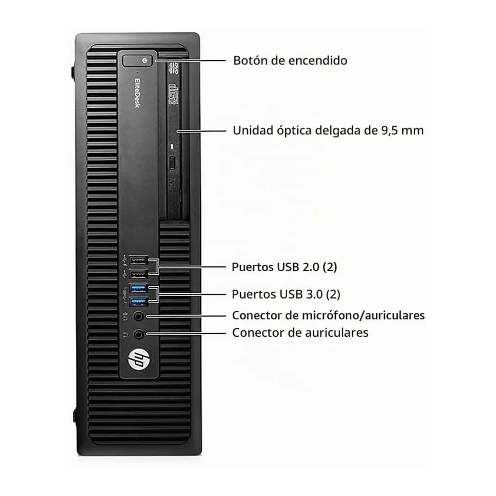 HP EliteDesk 705 G3 SFF Ordenador de sobremesa Compacto — 5