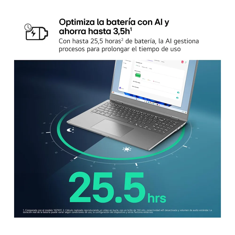 LG gram Pro 16Z90TS-G.AU99BN - Ordenador Portátil Ultraligero de 16" Intel Core Ultra 9 288V, 32 GB RAM, 1 TB — 4